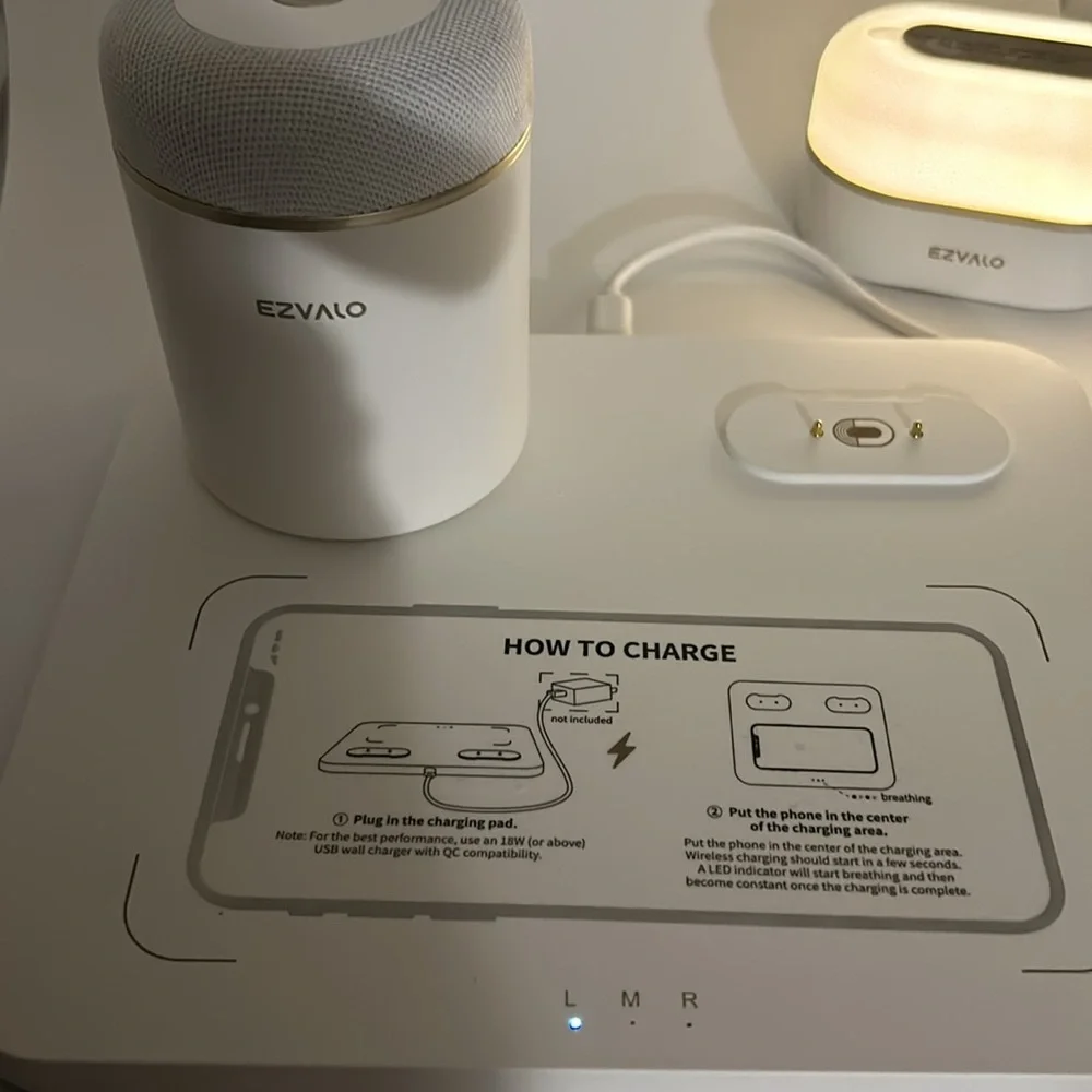 EZVALO Birthday Gifts for Women, 3 in 1 Charger Station with Wireless Phone Char